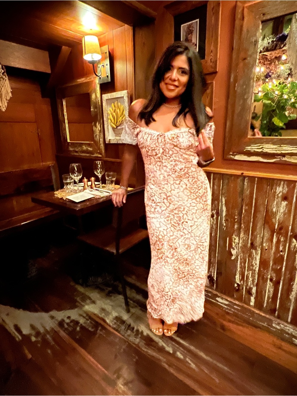 Wayf Off-Shoulder Maxi Dress